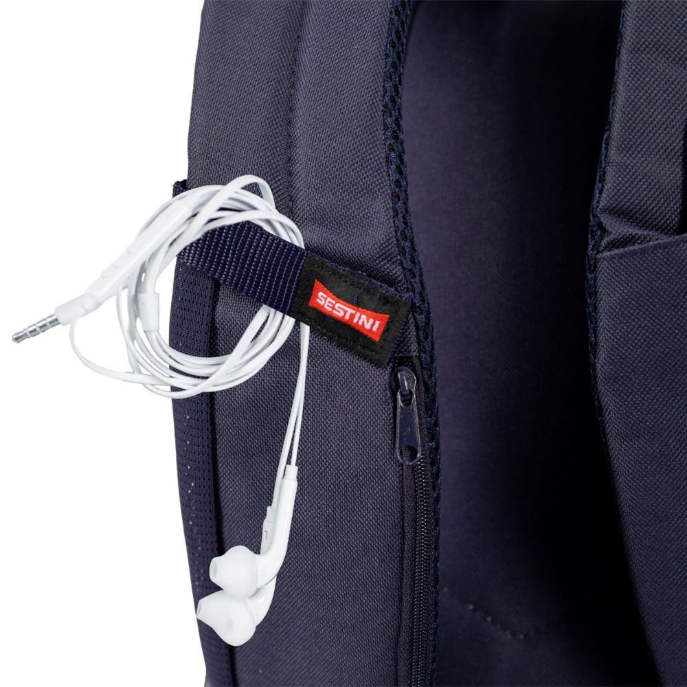 Mochila Sestini Magic - Jeans Xadrez Azul Azul 12