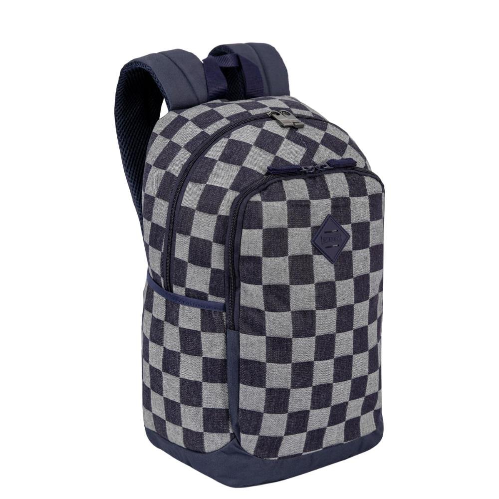 Mochila Sestini Magic - Jeans Xadrez Azul Azul 5
