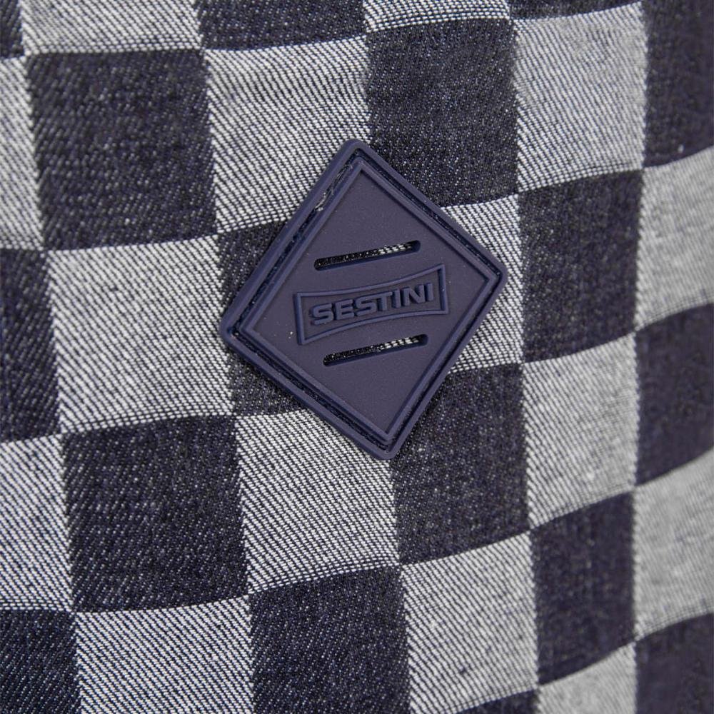 Mochila Sestini Magic - Jeans Xadrez Azul Azul 8