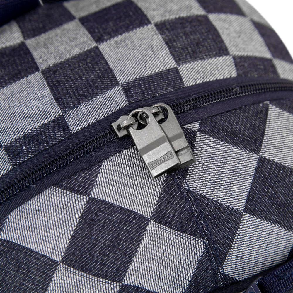 Mochila Sestini Magic - Jeans Xadrez Azul Azul 9