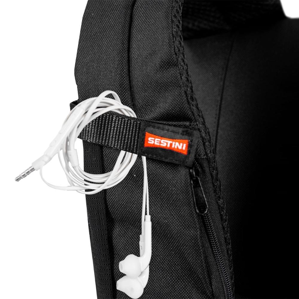 Mochila Sestini Magic - Nailon Xadrez Preto Preto 2