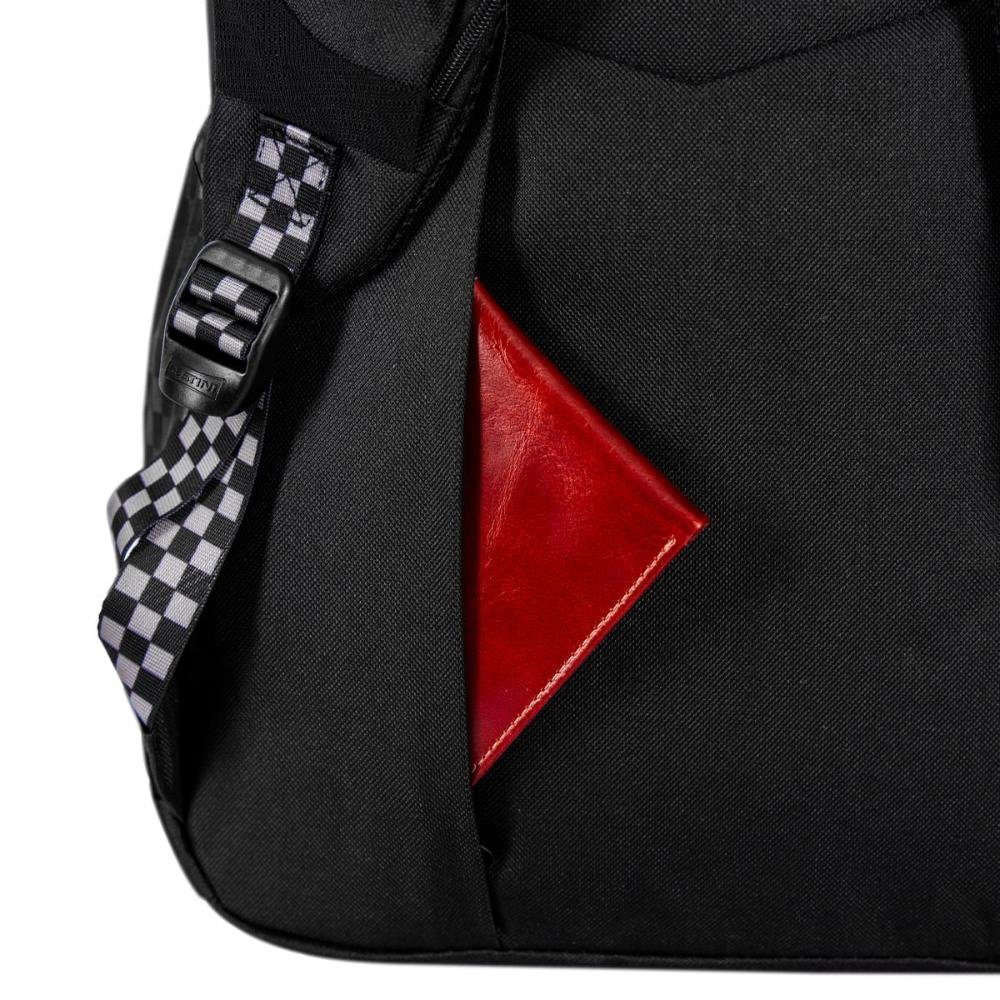 Mochila Sestini Magic - Nailon Xadrez Preto Preto 13