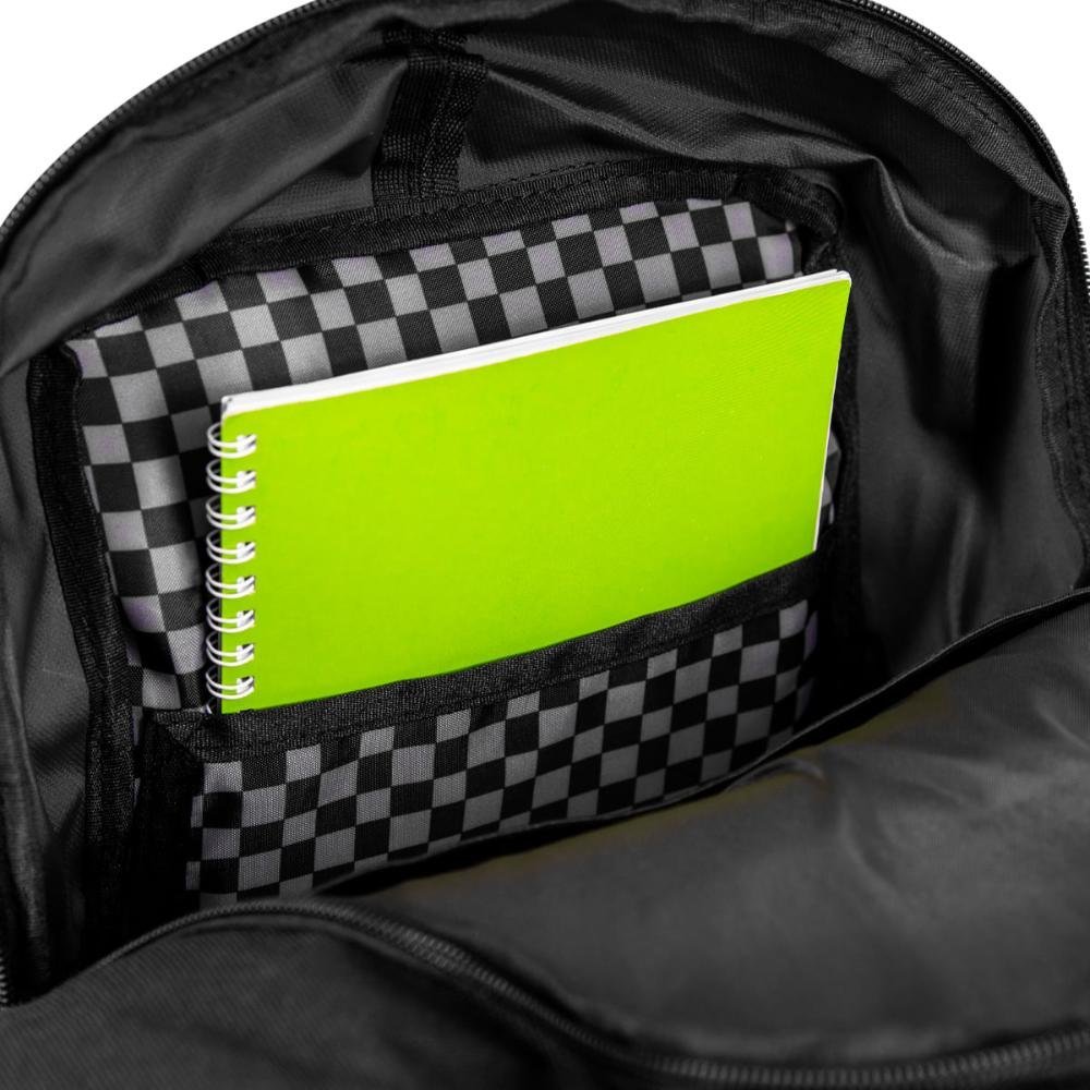 Mochila Sestini Magic - Nailon Xadrez Preto Preto 4