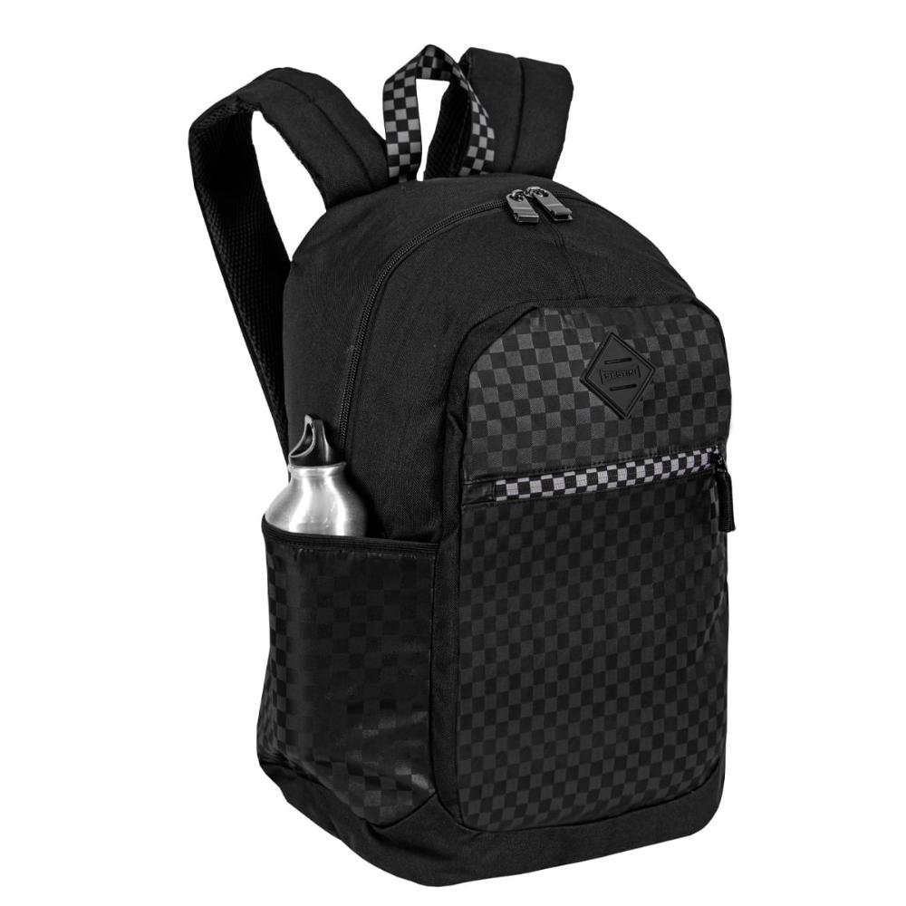 Mochila Sestini Magic - Nailon Xadrez Preto Preto 8