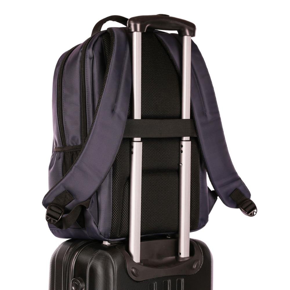 Mochila Grande 2 Compartimentos Notebook 15 Sestini Prime - Azul Azul 8