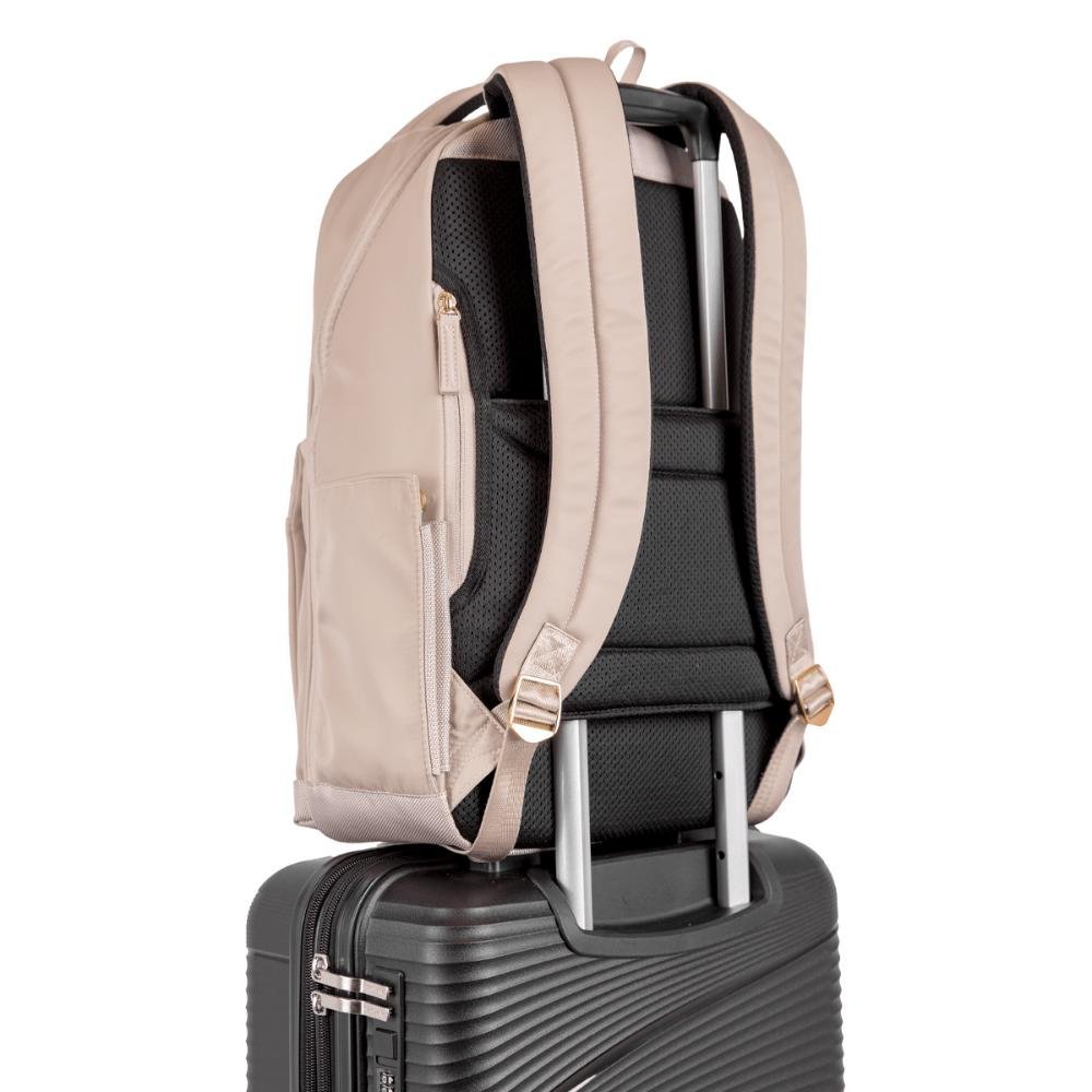 Mochila Grande Slim Notebook 15 Sestini Elegance - Nude Bege 5