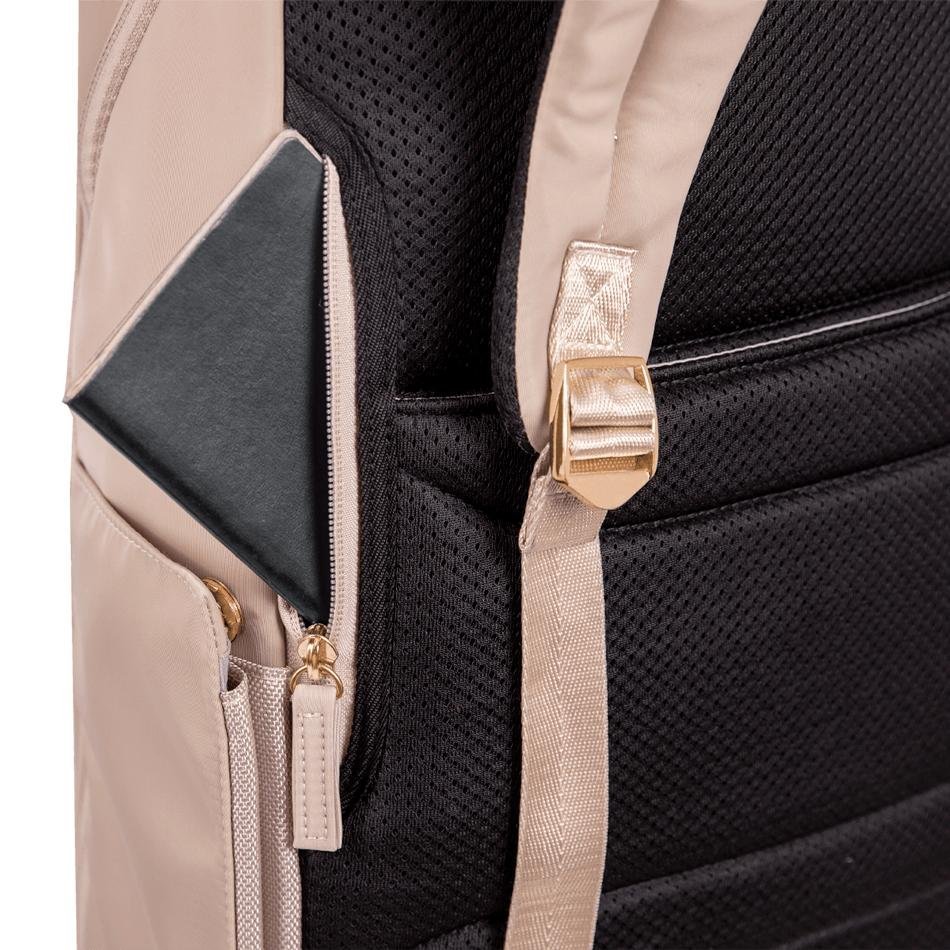 Mochila Grande Slim Notebook 15 Sestini Elegance - Nude Bege 6