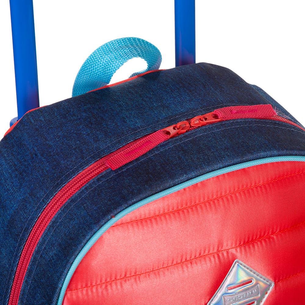 Mochilete Grande Sestini Coral - Colorido Multicores 6