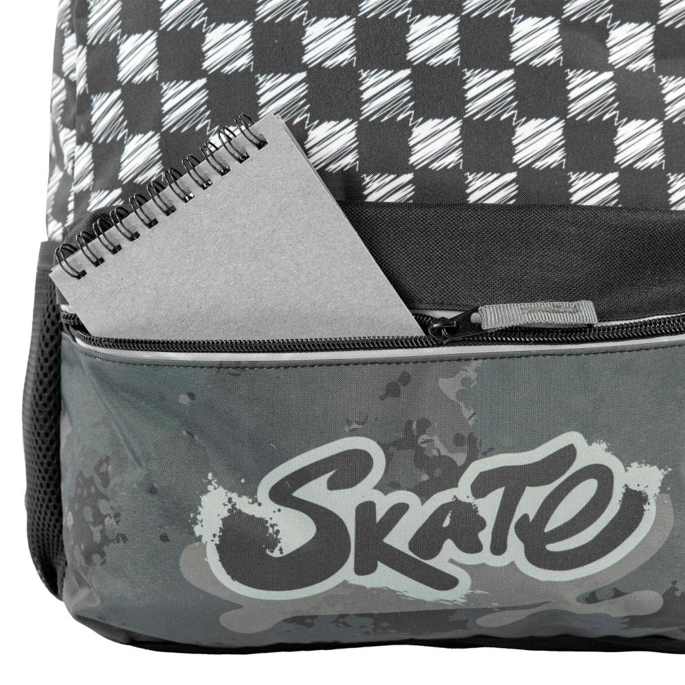 Mochila Grande Sestini Skate - Colorido Preto 9