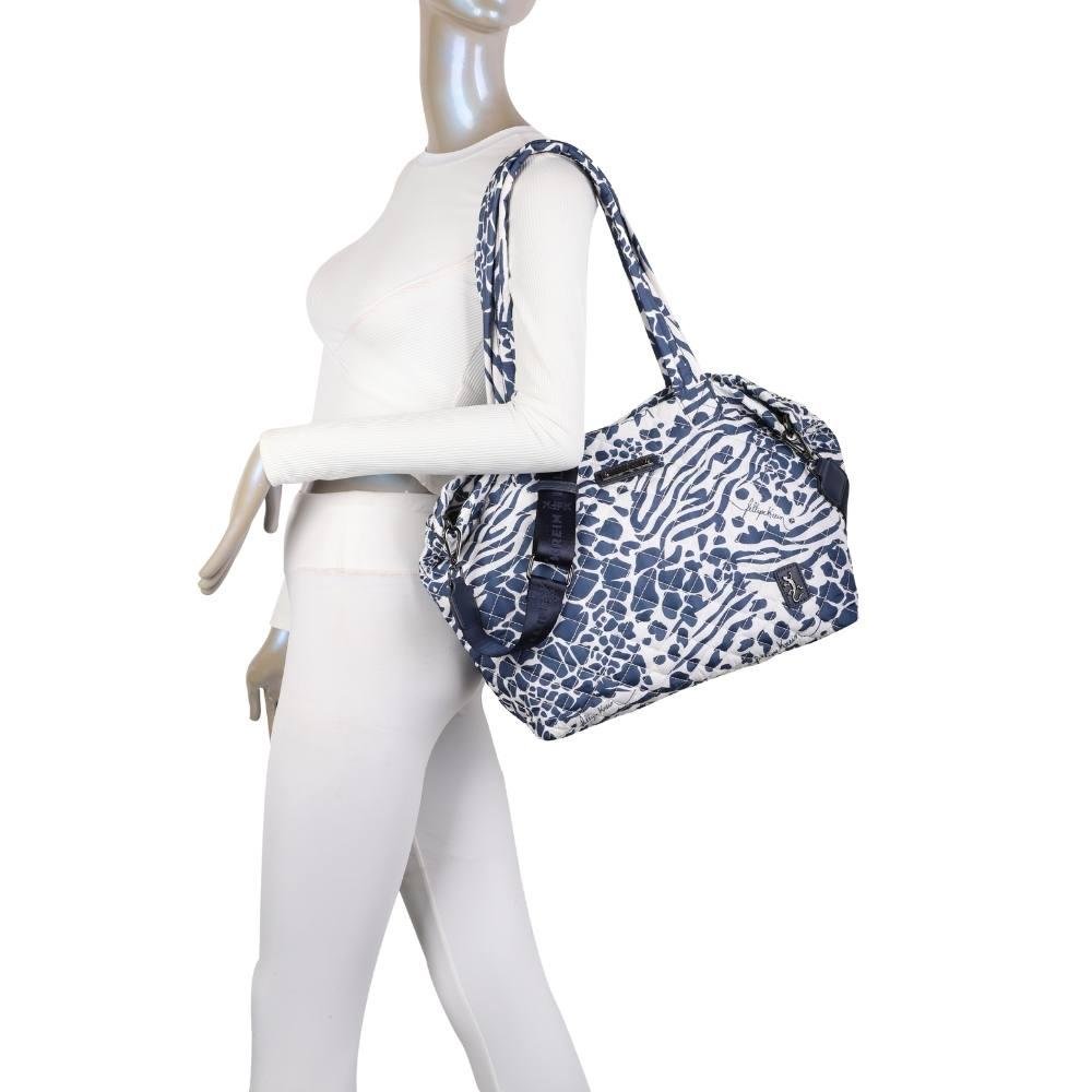 Bolsa Tote Bag Grande Fellipe Krein Ss23 Matelassê Casual Fk635 - Azul Azul 10