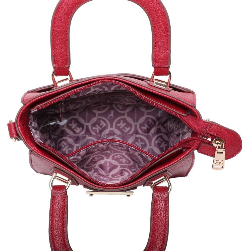 Cross Bag Pequena Fellipe Krein Aw23 Transversal FK561 - Vinho Vermelho 4