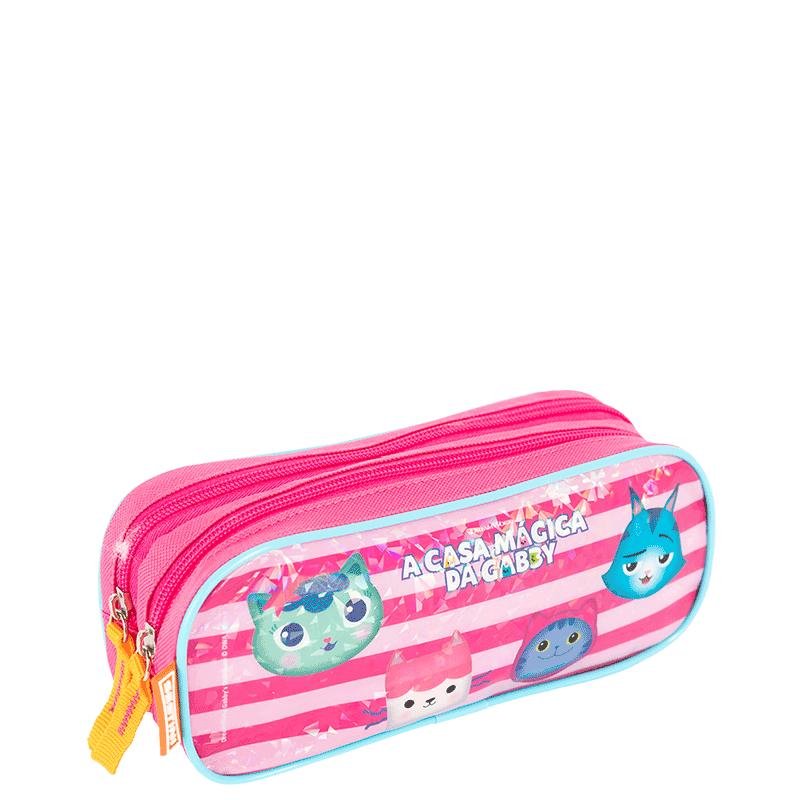 Estojo 2 Compartimentos Gabby Friendship - Colorido Rosa 2