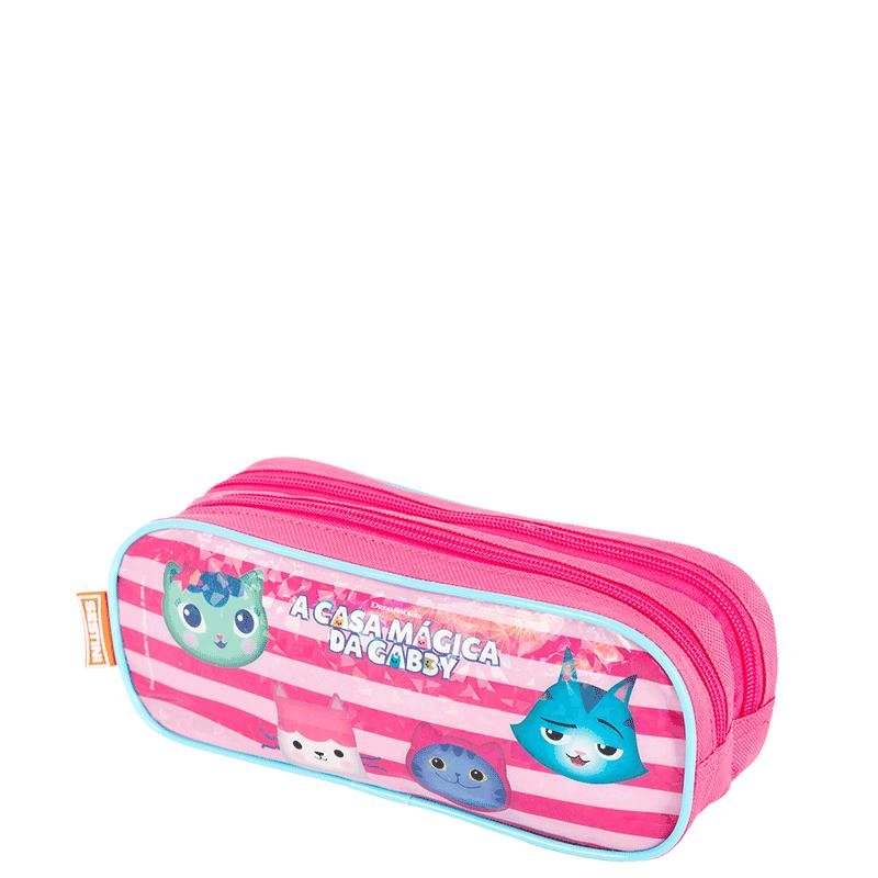 Estojo 2 Compartimentos Gabby Friendship - Colorido Rosa 3