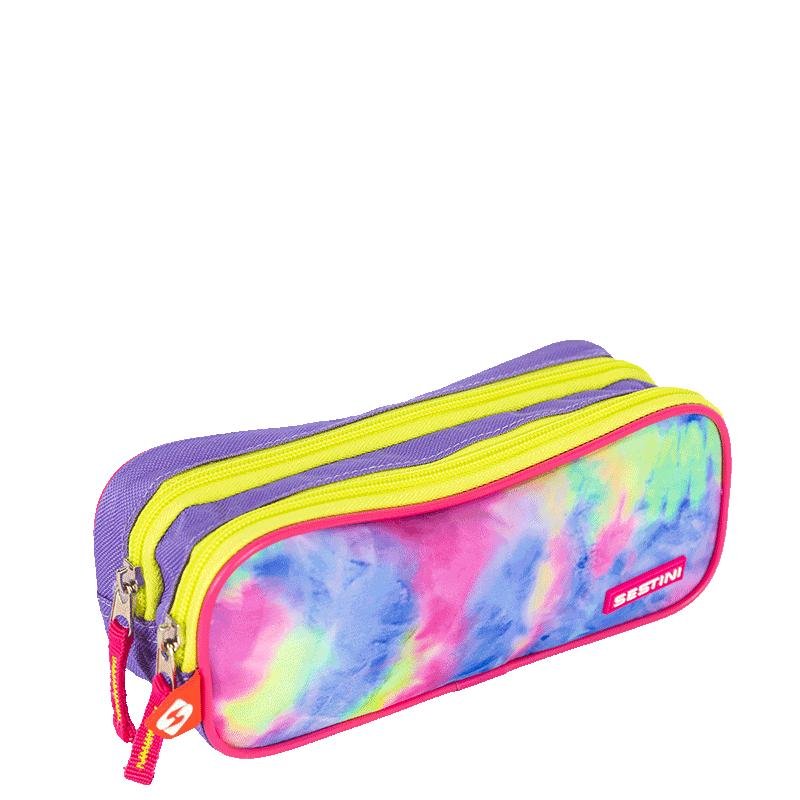 Estojo 2 Compartimentos Sestini Goog Vibes - Colorido Multicores 2