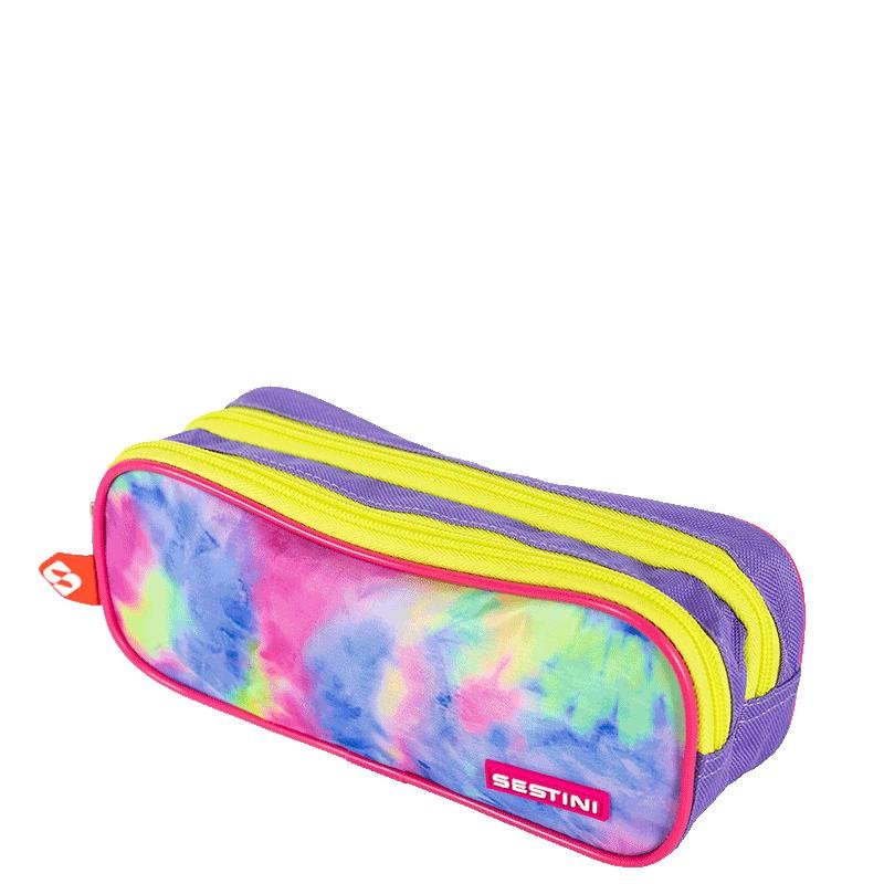 Estojo 2 Compartimentos Sestini Goog Vibes - Colorido Multicores 3