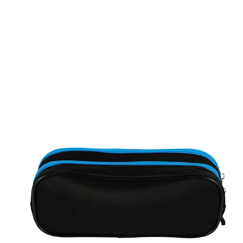 Estojo 2 Compartimentos Sestini Grafitti - Colorido Preto/Azul 4
