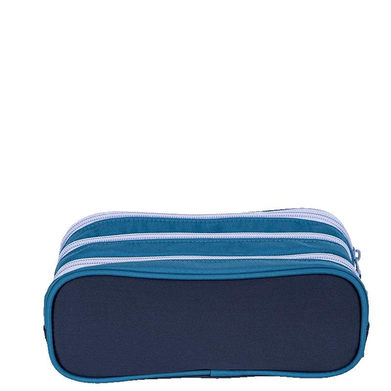 Estojo 3 Compartimentos Capricho Class Cosmic Patches - Azul Azul 4