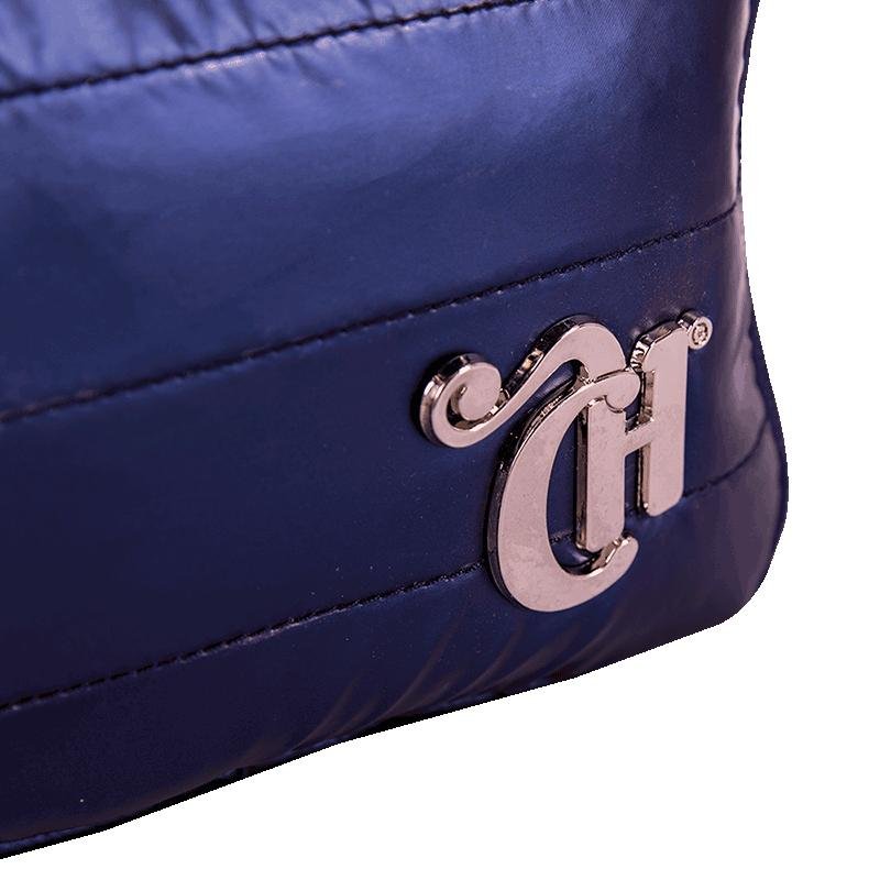 Estojo Box Especial 3 Compartimentos Capricho Puffer Azul - Metálico Azul 7