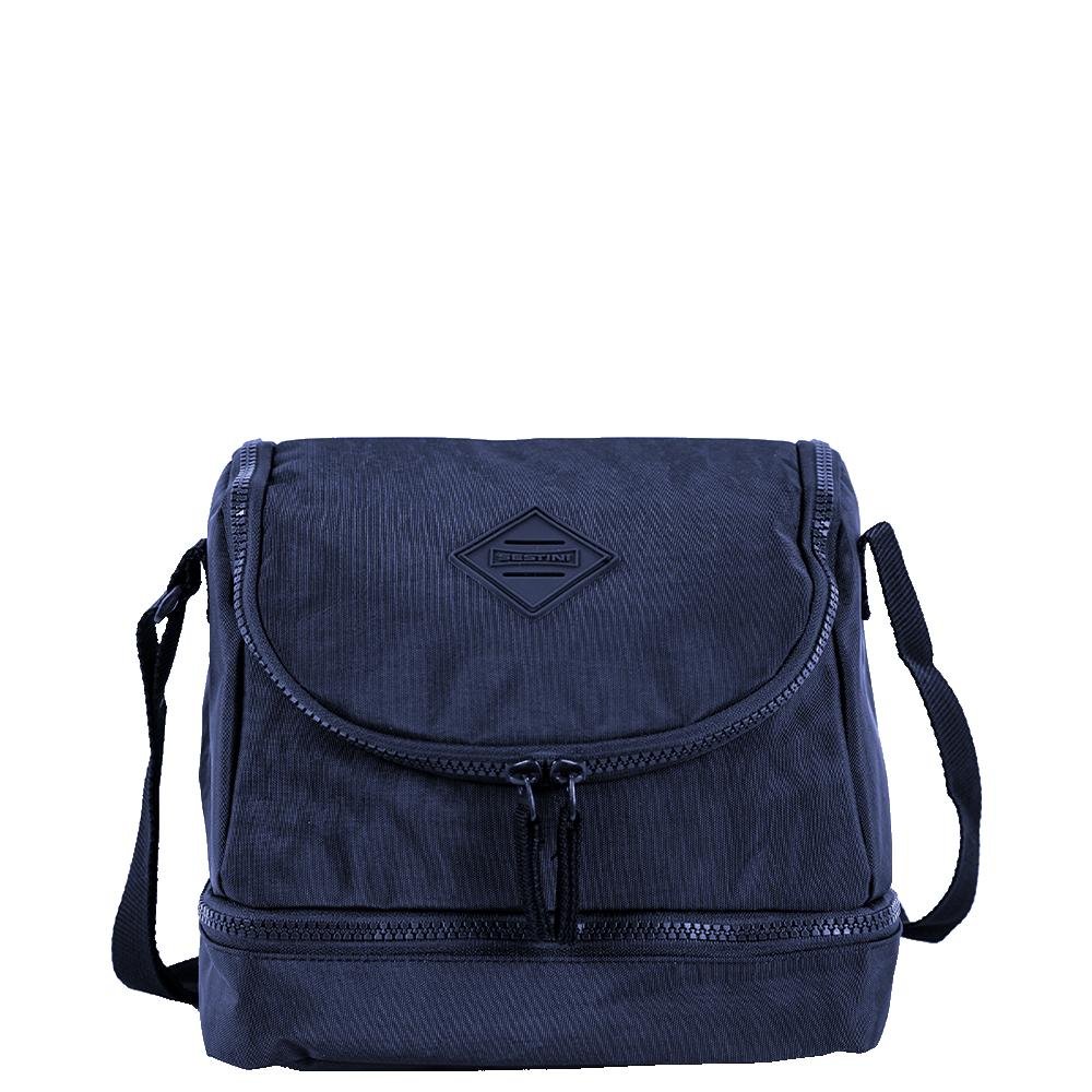 Lancheira 2 Compartimentos Sestini Lunch Crinkle 2 - Azul