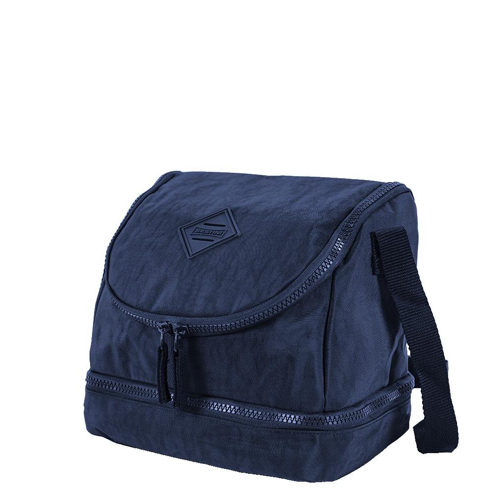 Lancheira 2 Compartimentos Sestini Lunch Crinkle 2 - Azul Azul 3