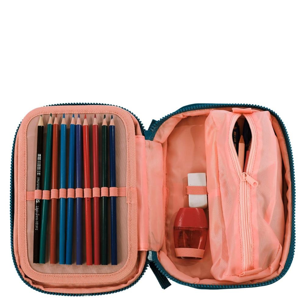 Estojo Box Especial Crinkle Verde - Petróleo Azul 6