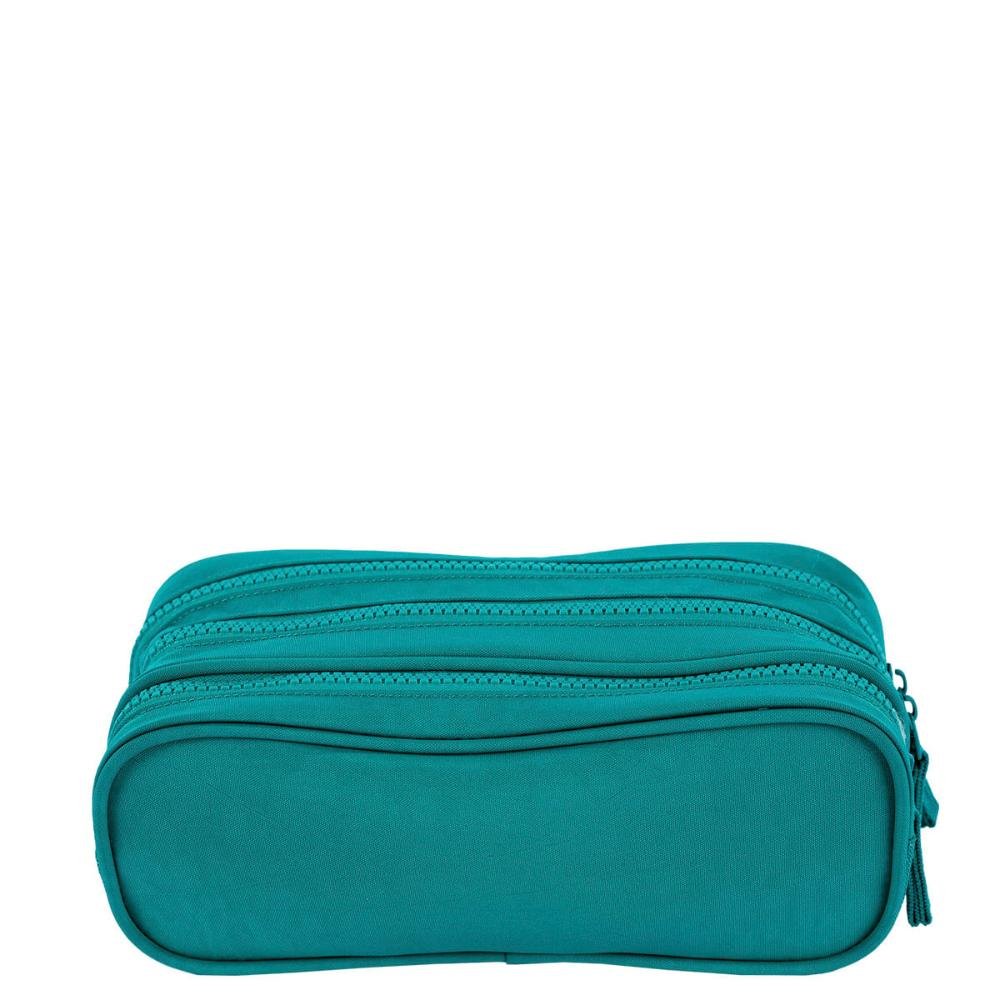 Estojo 3 Compartimentos Crinkle Verde - Jade Verde 4