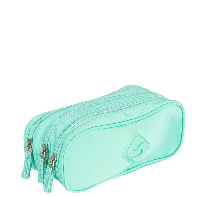 Estojo 3 Compartimentos 2 Verde- Água Verde 2