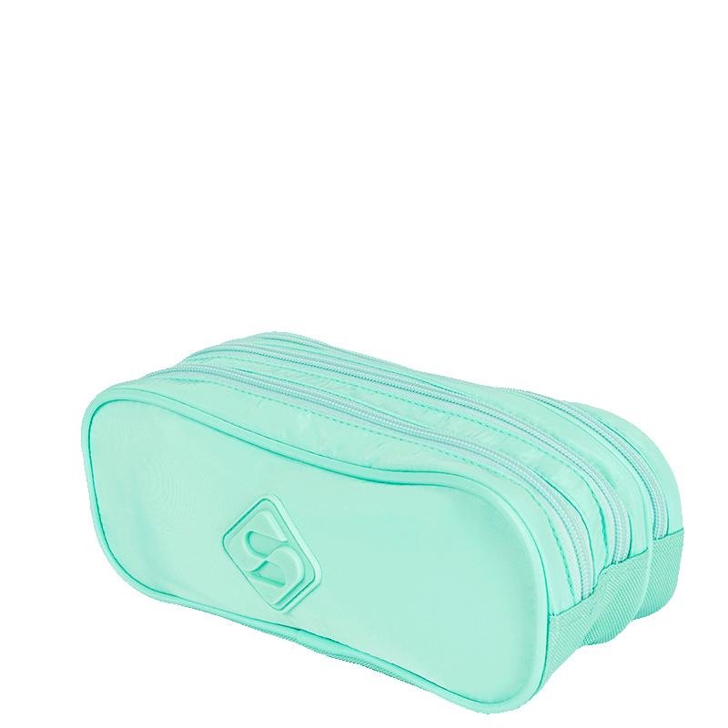 Estojo 3 Compartimentos 2 Verde- Água Verde 3