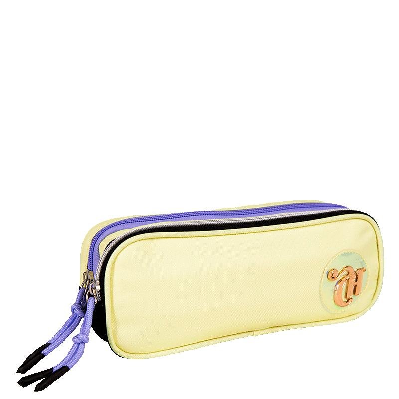 Estojo 2 Compartimentos Capricho Candy Popcorn - Amarelo Amarelo 2