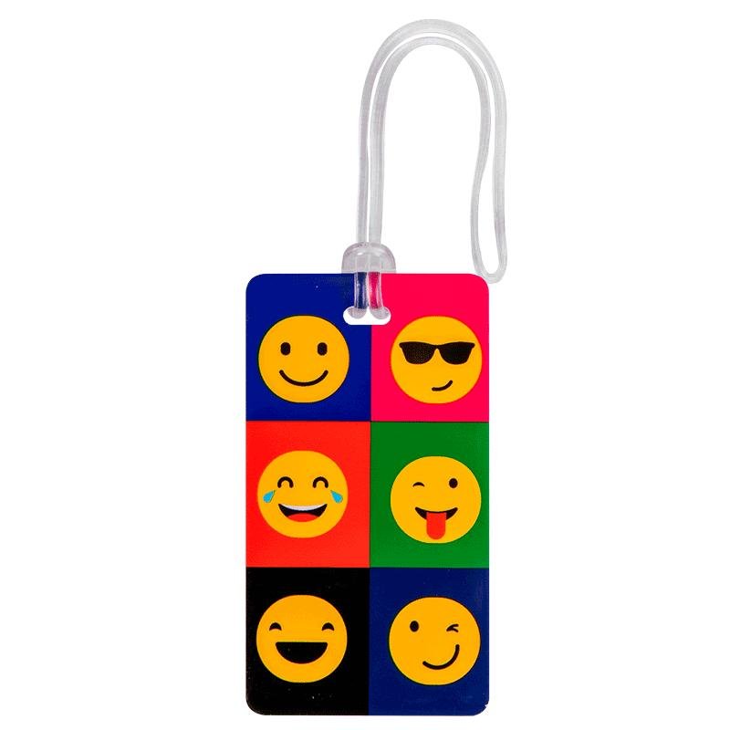Identificador de Bagagem Colorido - Emoticons