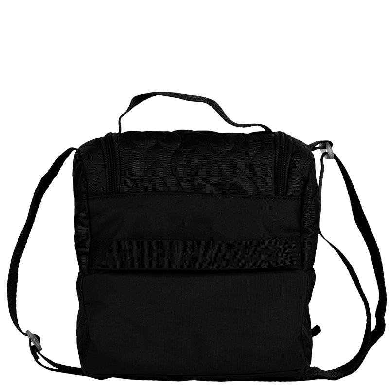 Lancheira 2 Compartimentos Abertura em U Capricho Crush - Preto Preto 4