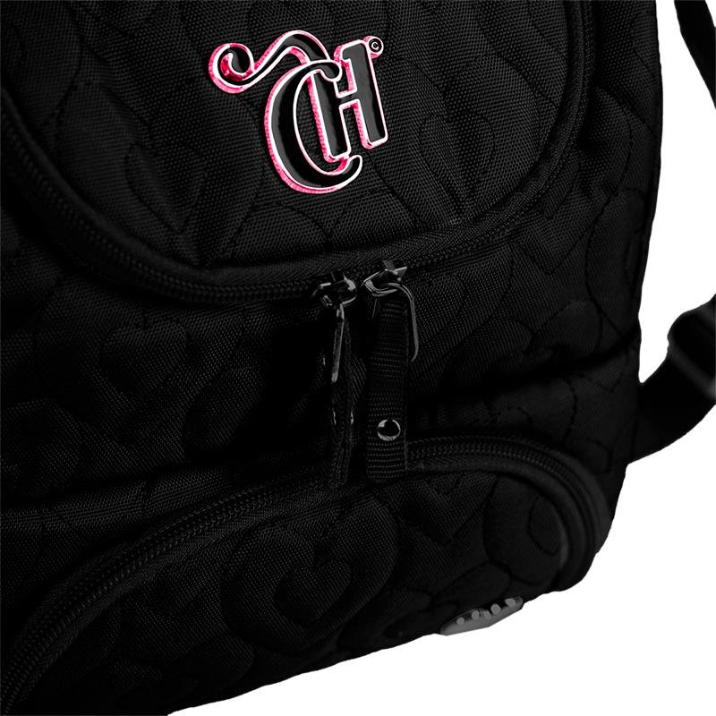 Lancheira 2 Compartimentos Abertura em U Capricho Crush - Preto Preto 5