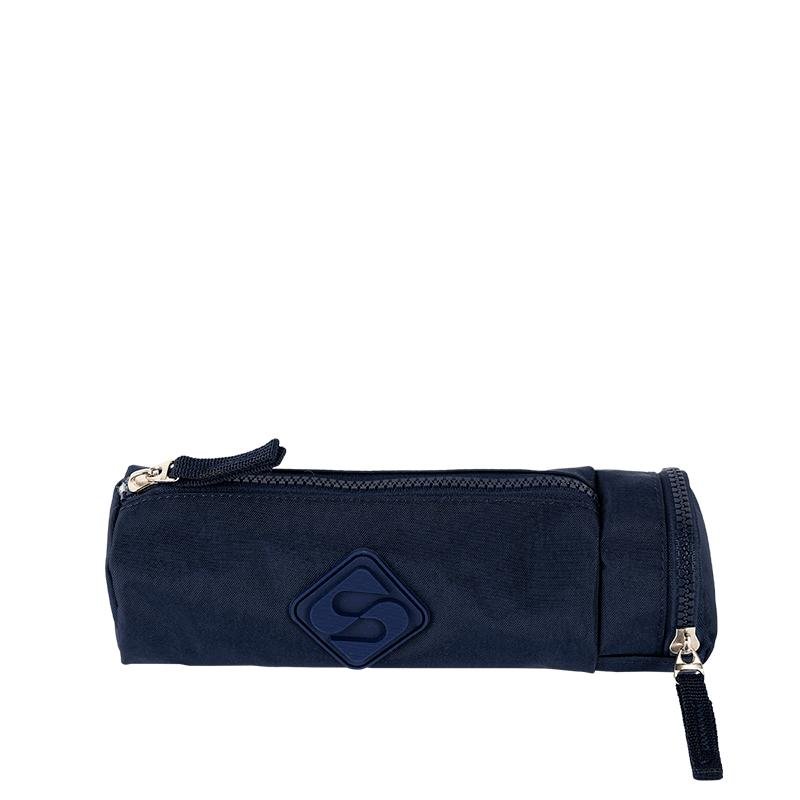 Estojo com Bolso Crinkle 2 - Azul