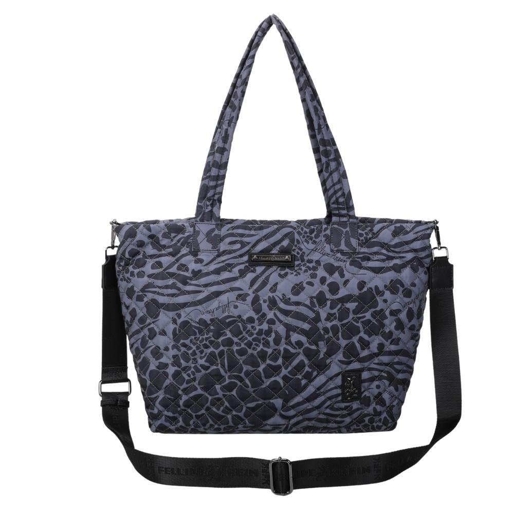 Bolsa Tote Bag Grande Fellipe Krein Ss23 Matelassê Casual Fk635 - Preto