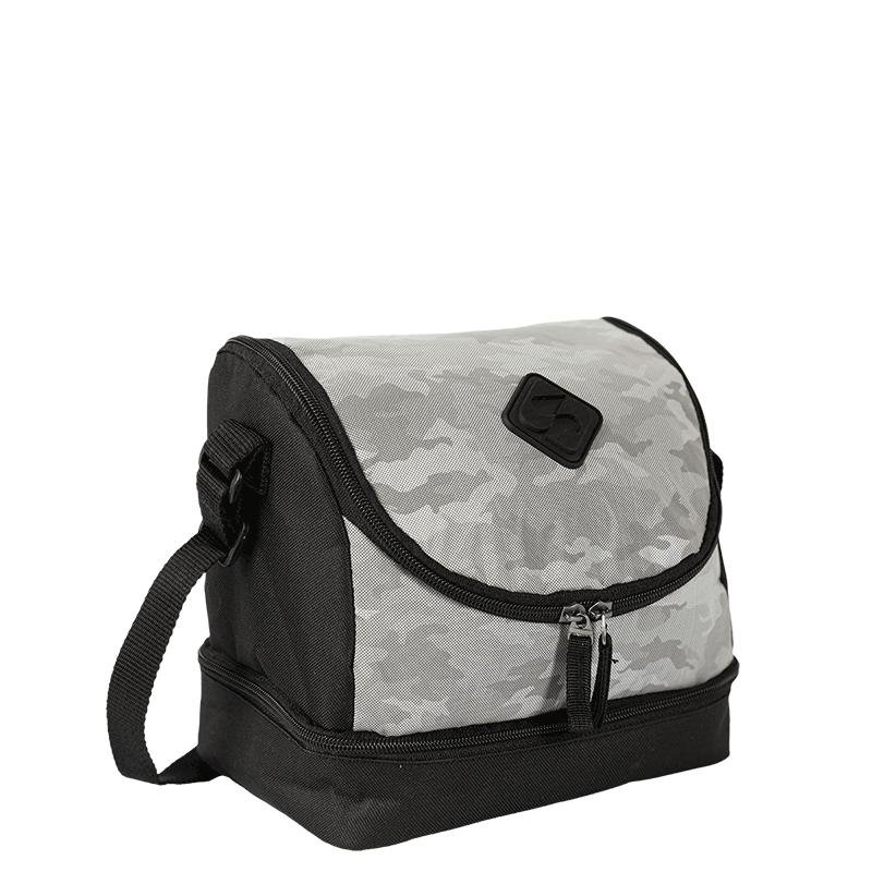 Lancheira 2 Compartimentos Sestini Lunch Tactical Snow - Preto e Cinza Cinza/Preto 2