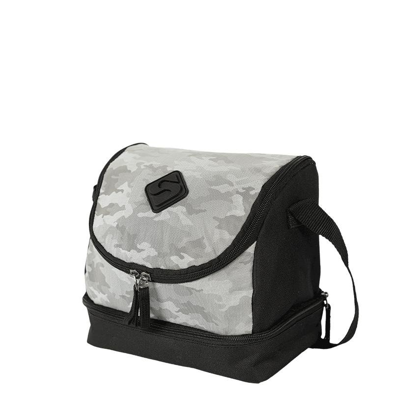 Lancheira 2 Compartimentos Sestini Lunch Tactical Snow - Preto e Cinza Cinza/Preto 3