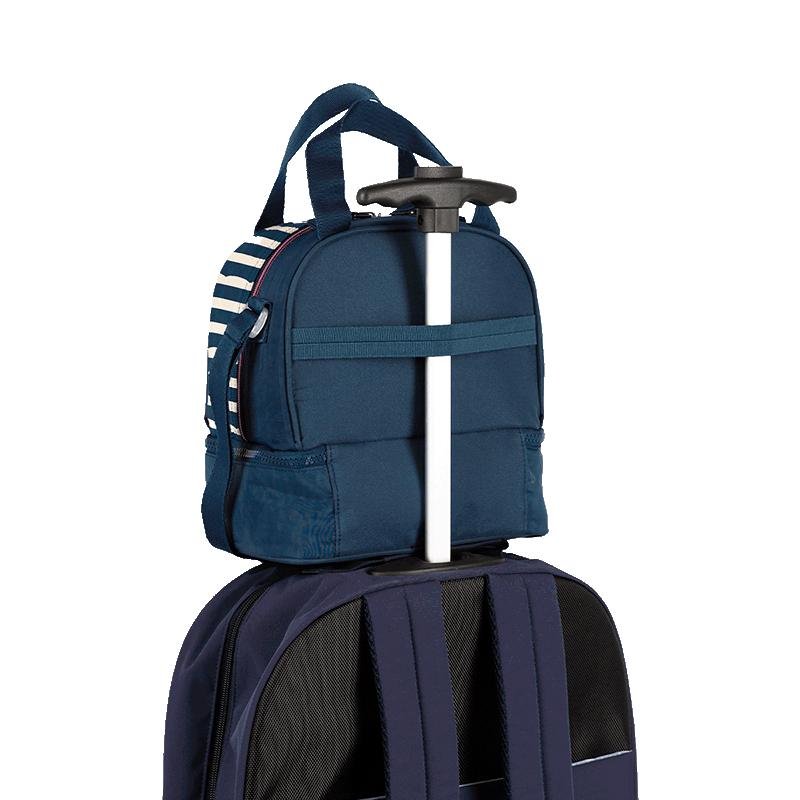 Lancheira 2 Compartimentos Paul Frank World Navy Azul - Marinho Azul 4