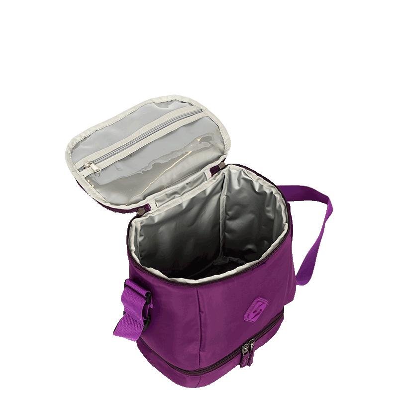 Lancheira Fitness 2 Compartimentos Sestini Lunch Roxo - Cintilante Roxo 5