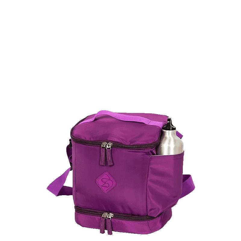 Lancheira Fitness 2 Compartimentos Sestini Lunch Roxo - Cintilante Roxo 7