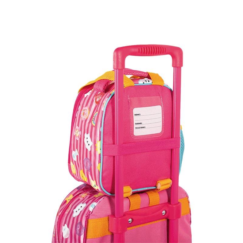 Lancheira Grande Gabby Friendship - Colorido Rosa 8