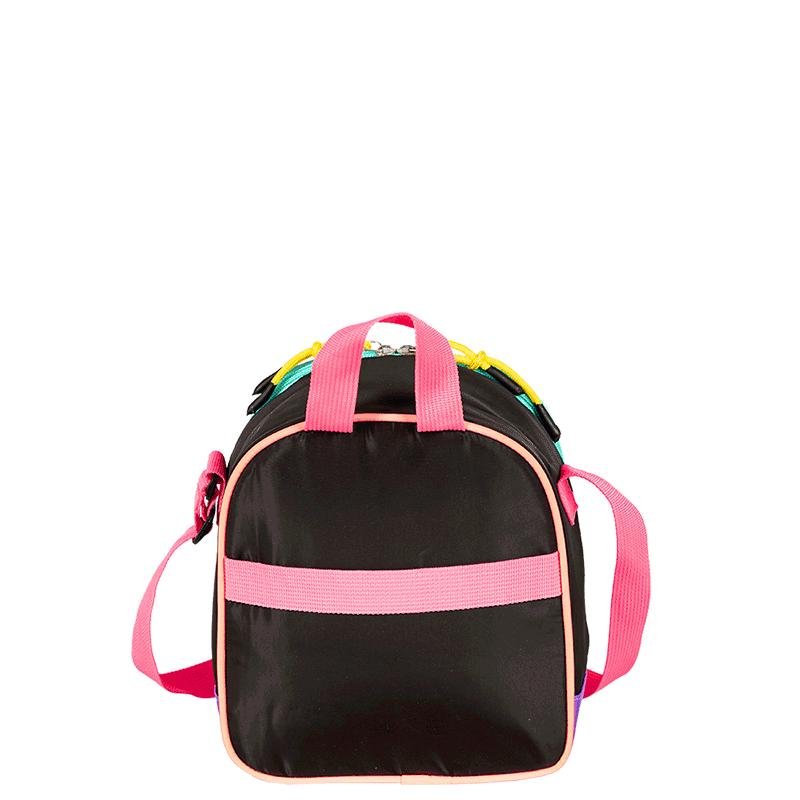 Lancheira Grande Capricho Contrast - Preto e Rosa Preto/Rosa 4
