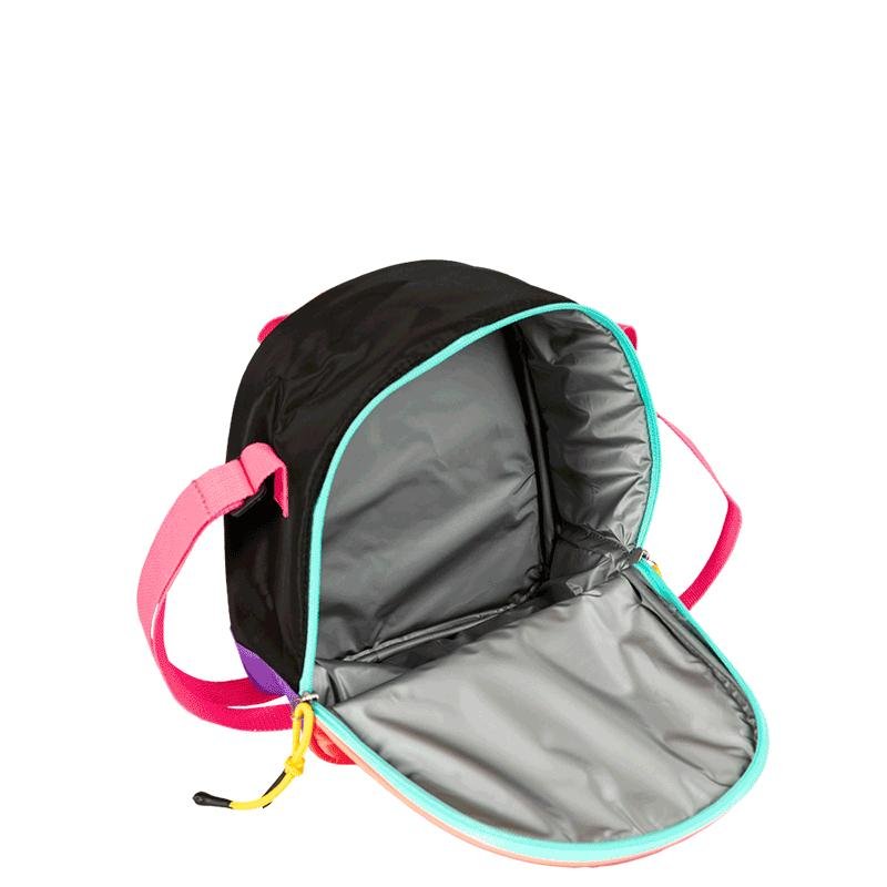 Lancheira Grande Capricho Contrast - Preto e Rosa Preto/Rosa 5