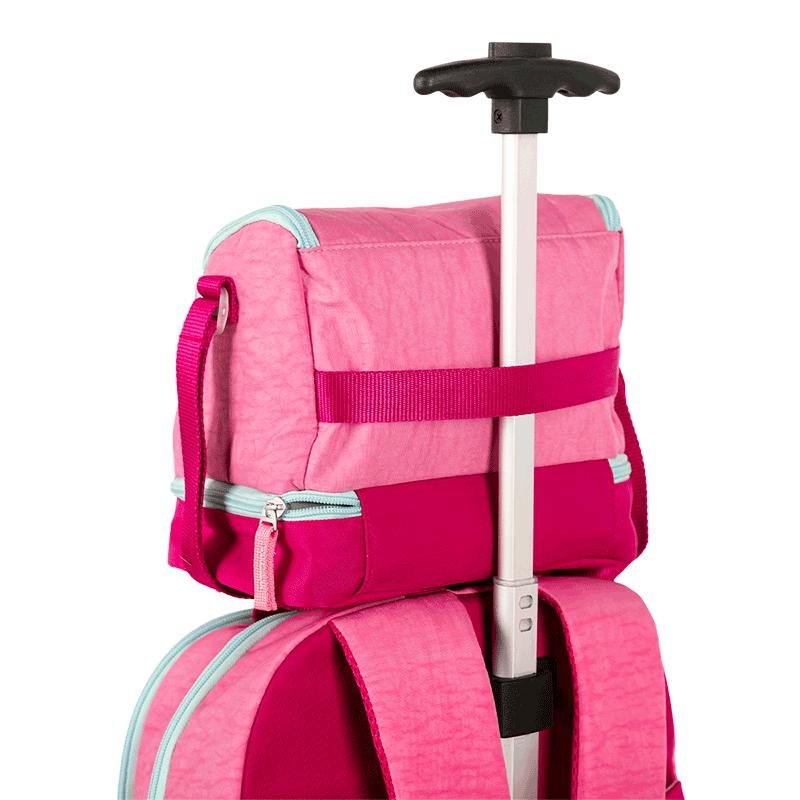 Lancheira 2 Compartimentos Sestini Lunch Crinkle 3 Double Rosa - Pink Rosa 9