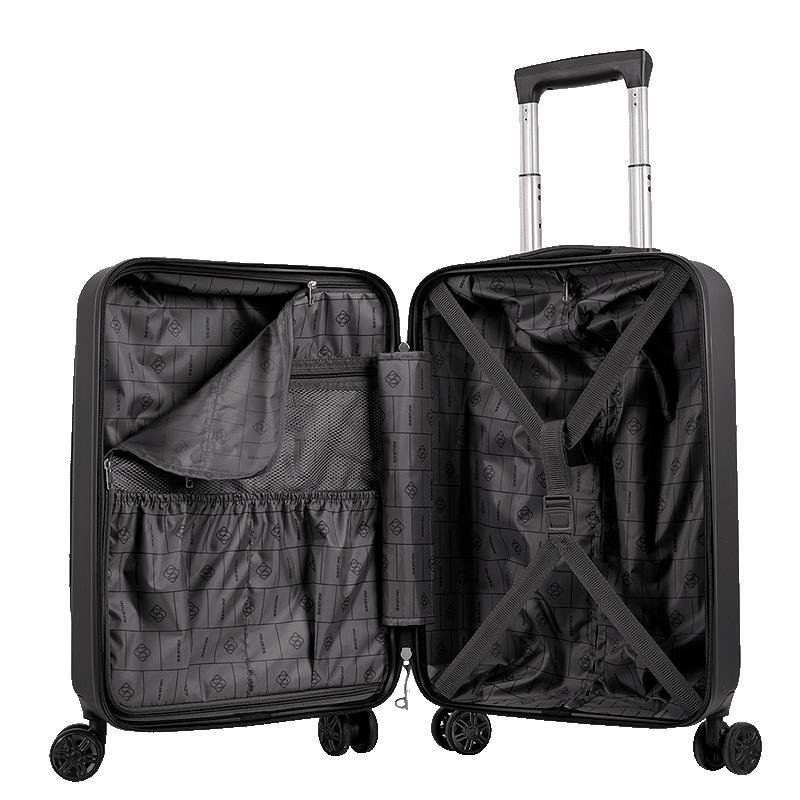 Mala de Viagem Bordo com Rodas 360° Eldorado - Preto Preto 5