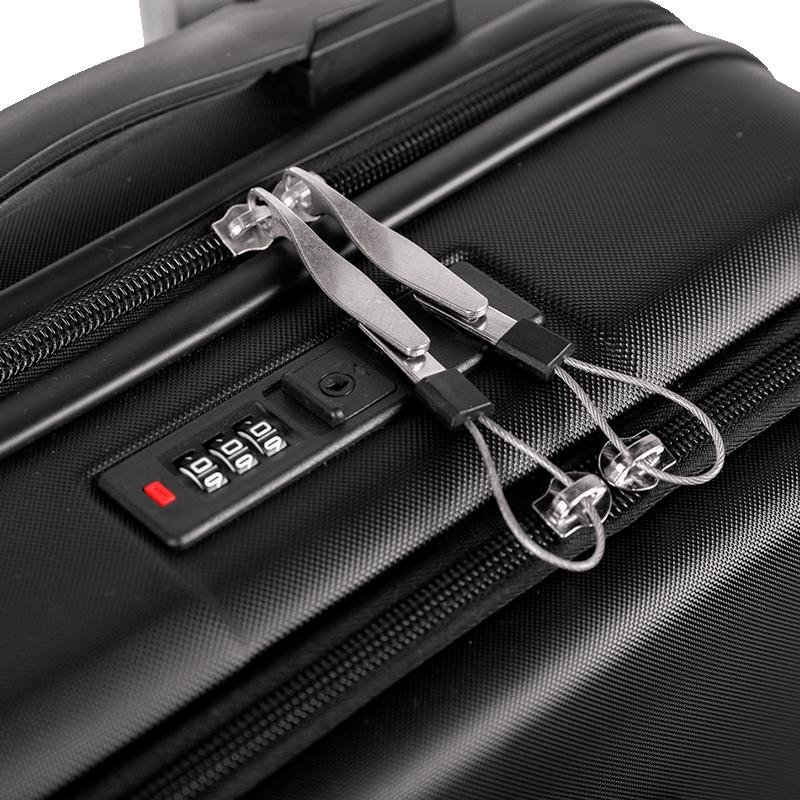 Mala de Viagem Bordo com Rodas 360° Eldorado - Preto Preto 6