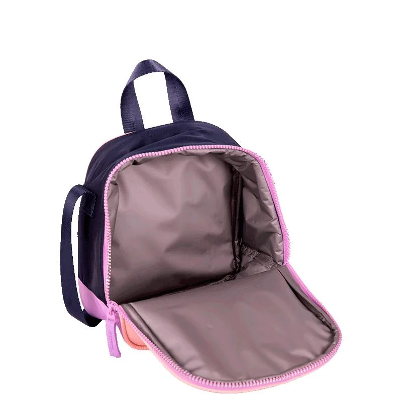 Lancheira Grande Capricho Block - Pêssego e Lilás Rosa 5