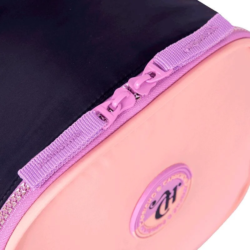 Lancheira Grande Capricho Block - Pêssego e Lilás Rosa 7