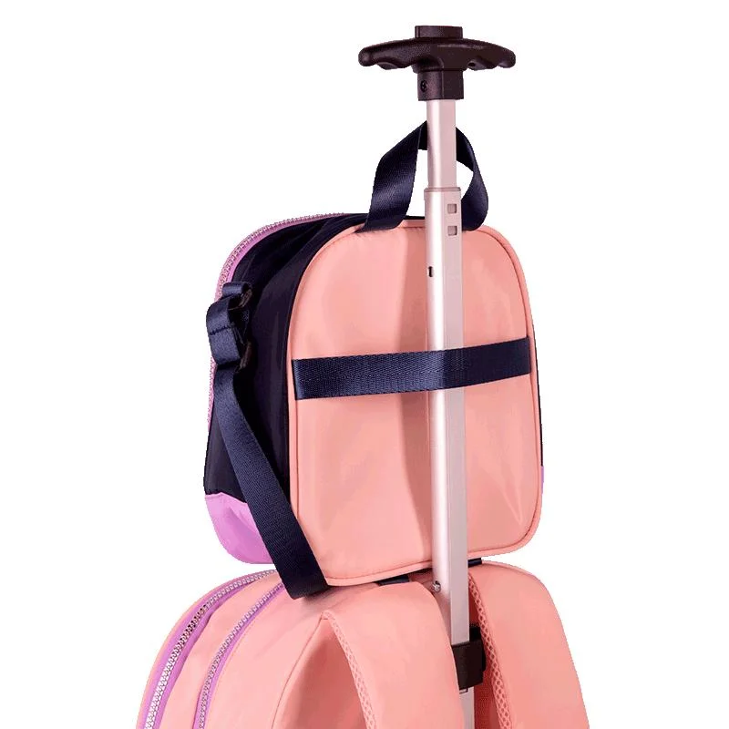 Lancheira Grande Capricho Block - Pêssego e Lilás Rosa 8