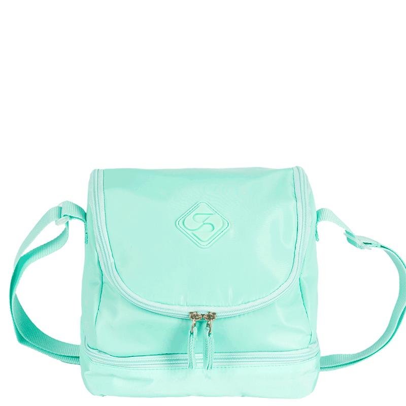 Lancheira 2 Compartimentos Sestini Lunch Verde - Água