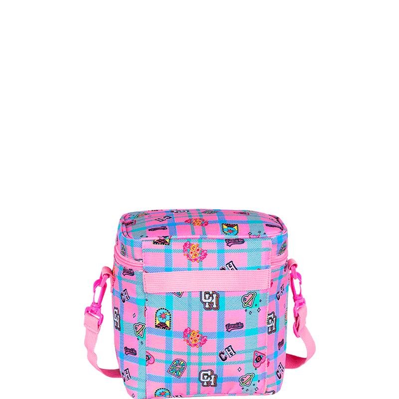 Lancheira Grande Capricho Student School - Rosa Claro Rosa 4